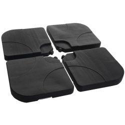 Hngeparasol  300 cm med krydsfod og fliser - creme parasol  3 meter