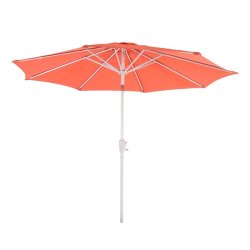 Parasol  300 cm med vip - rund aluminium orange haveparasol  3 meter