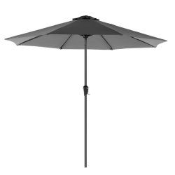 Haveparasol 3 M med krank - rund  300 cm parasol - gr