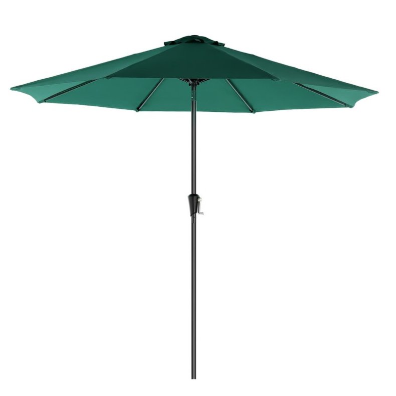 Haveparasol 3 M med krank - rund  300 cm parasol - grn