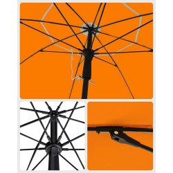 Strandparasol  2 M - 200 parasol til strand - orange