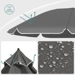 Strandparasol � 2 M - �200 parasol til strand - gr�
