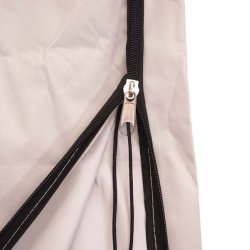 Parasolovertrk til 3x3 M med lynls og stang - creme gr 3x3 meter overtrk