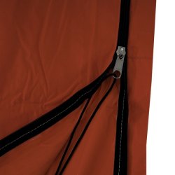 Parasolovertrk  350 cm med lynls og stang - orange  3,5 meter overtrk