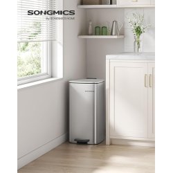 Pedalspand 30 liter - skraldespand med soft-close lg - slv