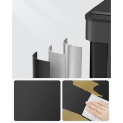 Pedal skraldespand - pedalspand med lg - 30L (2x15L) - sort