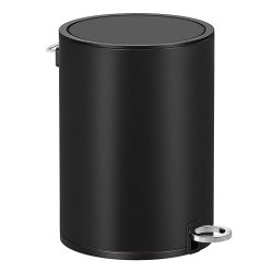 Pedalspand 3L - skraldespand med soft-close lg - sort metal