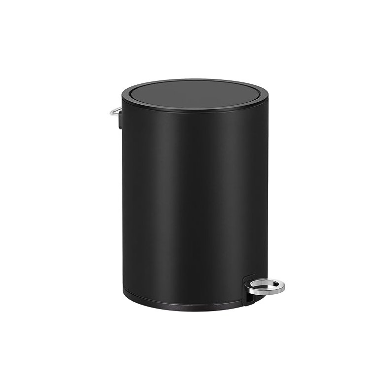 Pedalspand 3L - skraldespand med soft-close lg - sort metal
