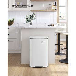 Skraldespand - pedalspand med soft close lg - 50L hvid