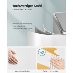 Skraldespand - pedalspand med soft close lg - 2x30L hvid