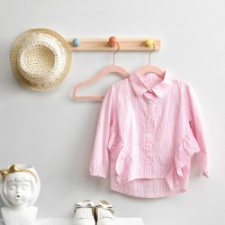 Brnebjler med skridsikker buksestang - 50 stk pink velour