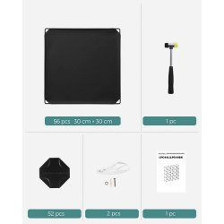 Opbevaringsskab - kubisk skab i plastik - plastikskab med 16 rum