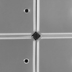 Skoskab i plast - rektangul�rt opbevaringsskab med 12 rum - sort