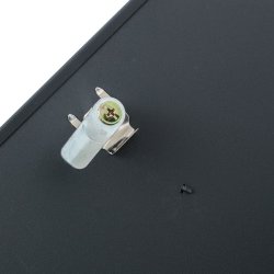 Postkasse med avisr�r - sort antracit brevkasse med avisholder