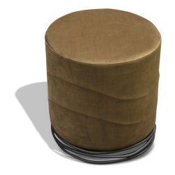 Puf - brun Ekko puf F1 model - Ekko velour puf fra OBUZI
