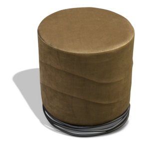 Puf - brun Ekko puf F1 model - Ekko velour puf fra OBUZI