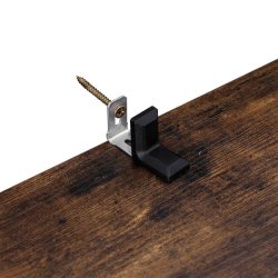 Reol - bogreol i industrielt design - rustik brun 140 x 50 x 25