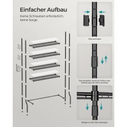Badevrelsesreol - stlreol til over toilet og vaskemaskine - sort
