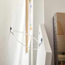 Reol med hylder til bger - bogreol - hvid 50 x 25 x 142