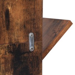 Reol med hylder til bger - bogreol - rustik brun 50 x 25 x 142