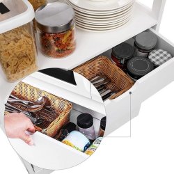 Badev�relsesskab - hvid badev�relsesreol - 154 x 60 x 32,5 cm