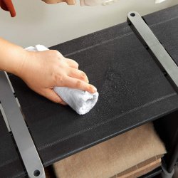 Reol system - trappereol - opbevaringslsning - sort 105 x 30 x 105