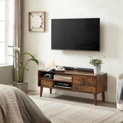 TV-bord - retro TV-b�nk - vintage rustikt brunt 120x40x50 cm