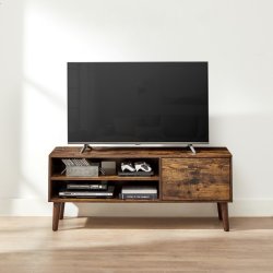 TV-bord - retro TV-b�nk - vintage rustikt brunt 120x40x50 cm