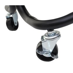 Barvogn p� hjul - serveringsvogn og rullebord med h�ndtag - sort