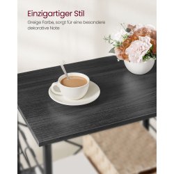 Rullebord med 3 hylder - kkkenvogn - sort 60x40x89