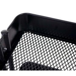 Barvogn p hjul - serveringsvogn og rullebord med 3 hylder - sort