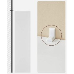 Rumdeler - bogreol i industrielt design - hvid 50x24x106