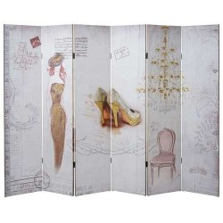 Sk�rmv�g/skillev�g - foldesk�rm/foldev�g Glitter Retro Fashion 180 x 240 cm