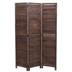 Rumdeler i tr� - antik vintage brun sk�rmv�g/foldev�g 170 x 120 cm