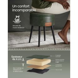 Sidebord med opbevaring - rundt sengebord - grn sde 32