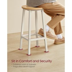 Barstol i industrielt design - s�t med 2 barstole - eg brun