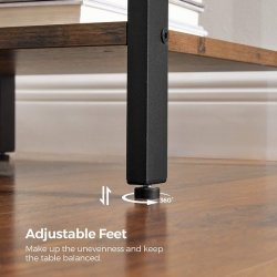 Sidebord - natbord i industrielt design - rustik brun 40x40x55