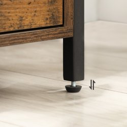 Sidebord - sengebord i industrielt design - brun 45 x 45 x 60