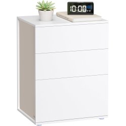 Sengebord - samles uden v�rkt�j - sidebord - hvid 35x45x59