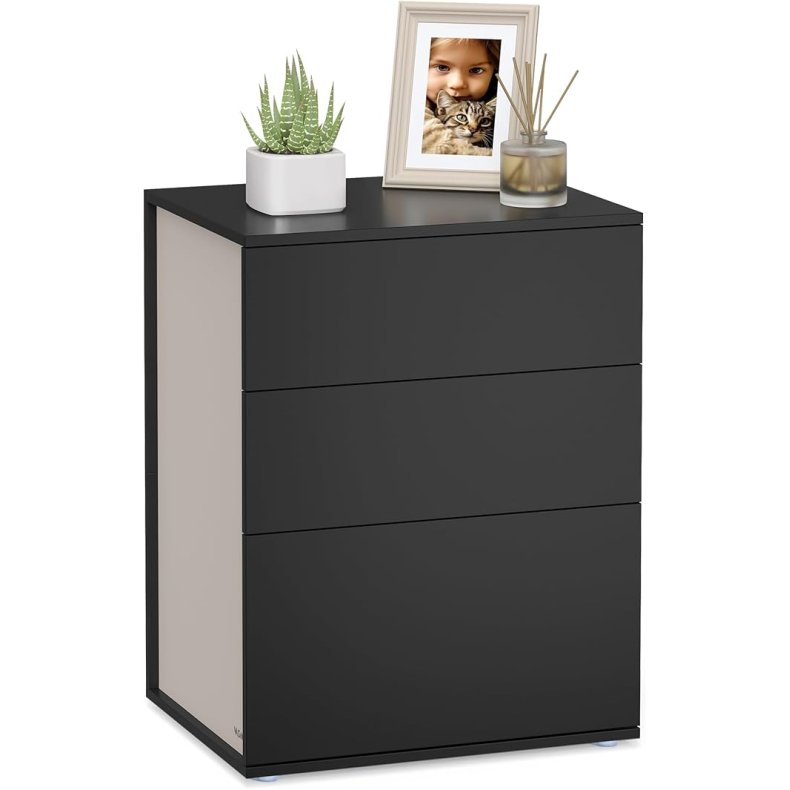 Sengebord - samles uden v�rkt�j - sidebord - sort 35x45x59