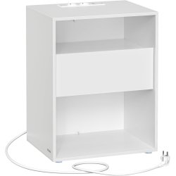 Sengebord - samles uden v�rkt�j - sidebord - hvid 35x45x58