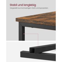 Sengebord med strmstik - natbord - rustik brun sidebord