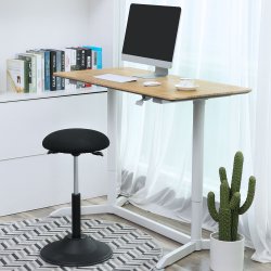 Rund taburet - aktiv sidde og balancestol - H 50-70 - sort