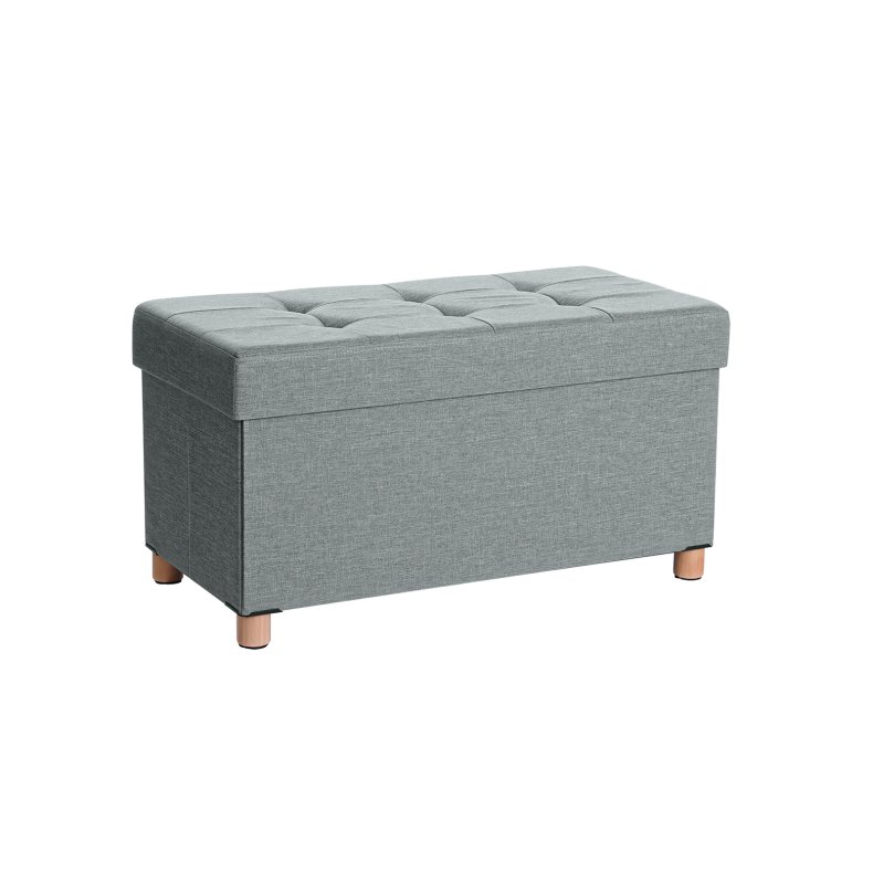 Bnk med kiste - siddebnk med opbevaring 76 x 38 x 38 - gr