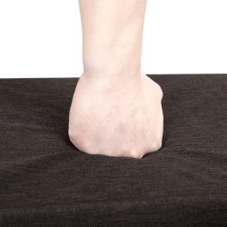 Skobnk - entrebnk til sko - siddebnk med hynde - rustik brun