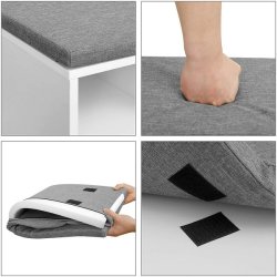 Skobnk - siddebnk med skohylder - entrebnk med skorum - hvid