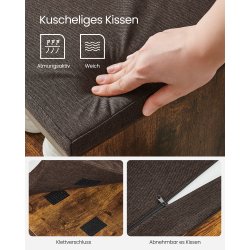 Skobnk - siddebnk med skohylder - entrebnk med skorum - rustik brun