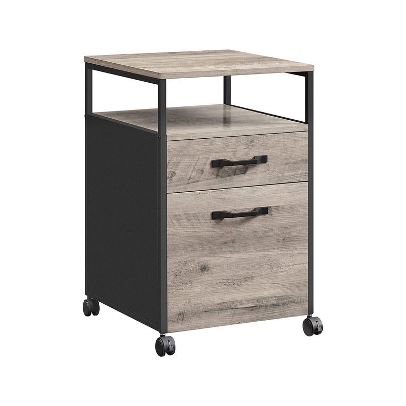 Arkivskab - sengebord og sidebord - gr� beige 42x44x66,5