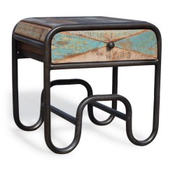 Sengebord Christiania Hip i genbrugstr - sidebord 50x40x50 cm