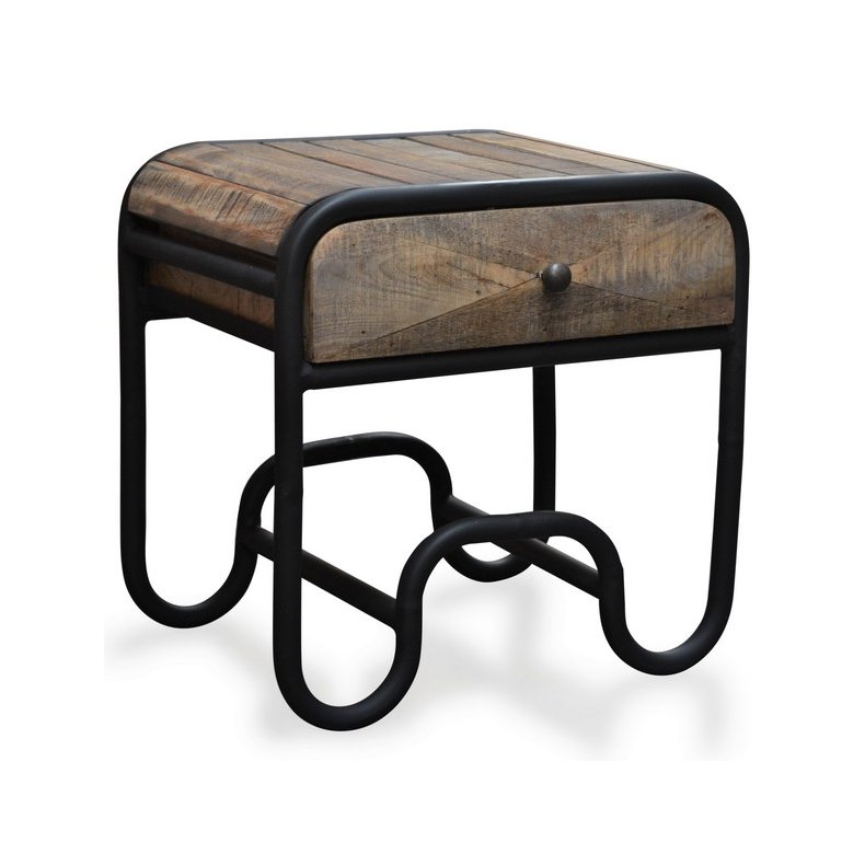 Sengebord Christiania Raw i mangotr - sidebord 50x40x50 cm